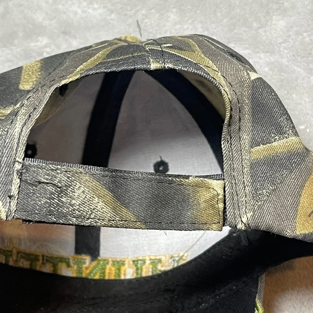 Hunter Outdoor Sports Camo Flame Embroidered Hat Adjustable Baseball Cap NEW